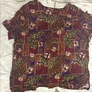 Floral Patchwork Women's Top